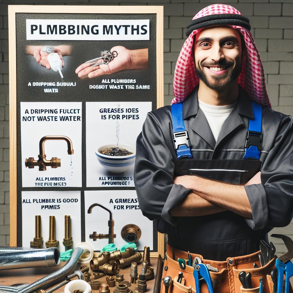 Plumber debunking plumbing myths